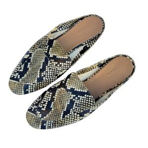 Everlane The Day slip-on leather snakeskin loafers - 9